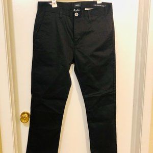 Slim Straight Black Trousers